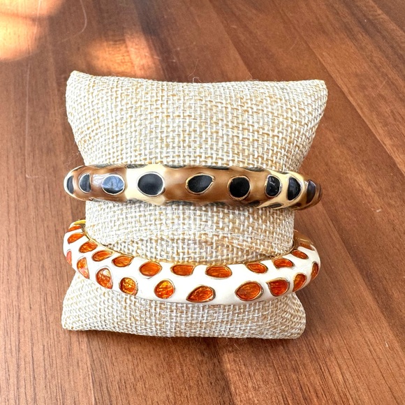 Kenneth Jay Lane Bangle Bracelet Set - Picture 7 of 12